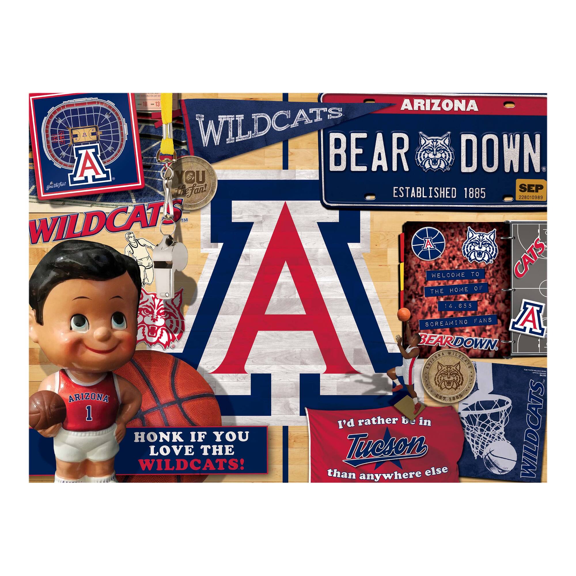College Team Retro Series 500 Piece Puzzle